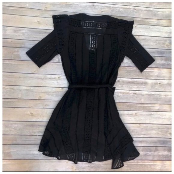 NWOT Veronica Beard Sima black dress - Picture 3 of 4